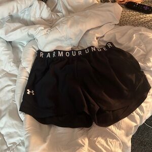 Under Armour Black Athletic Shorts Lightweight Performance